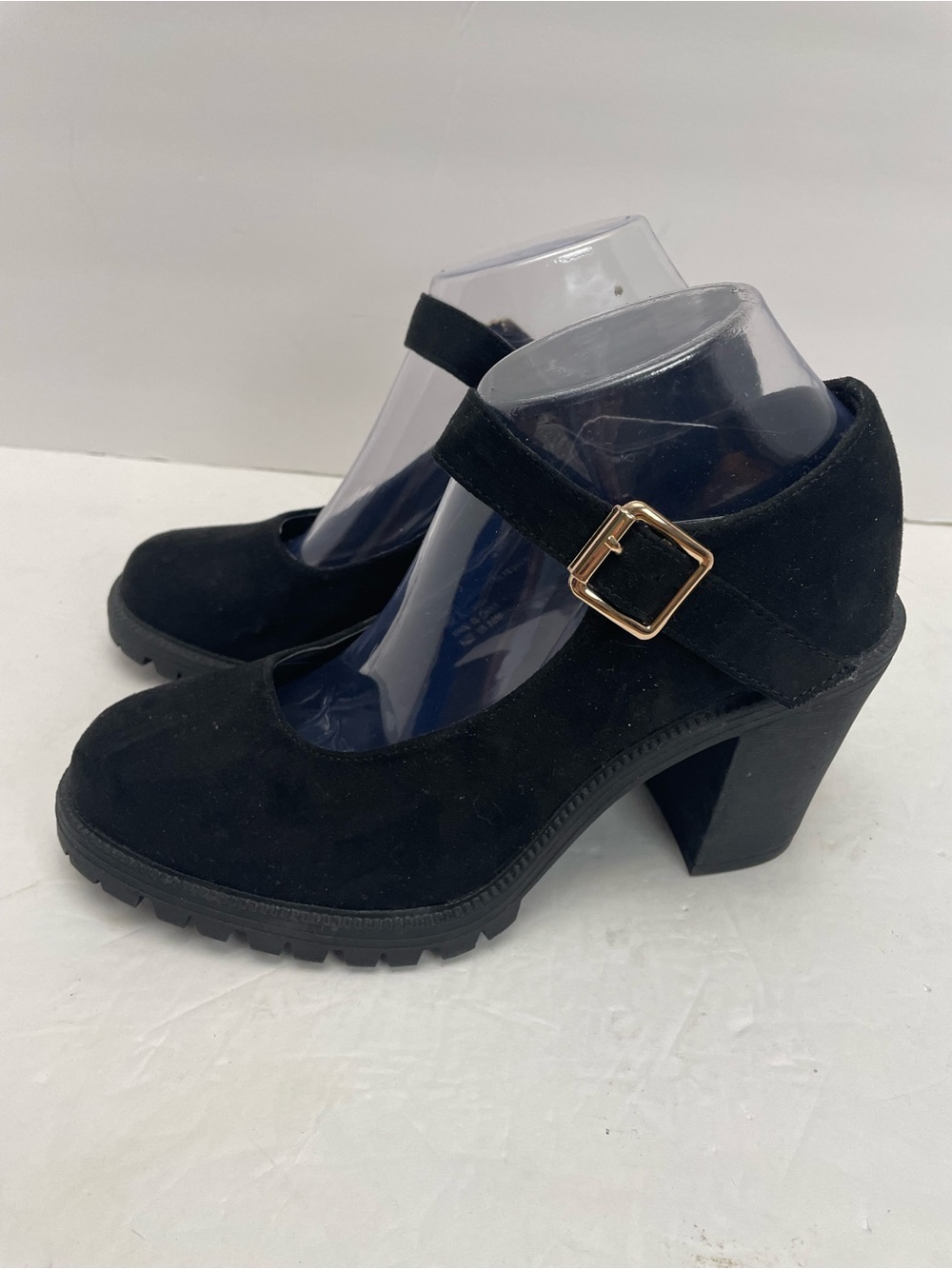 TORRID Mary Jane Lug Sole 8WW Black Brushed Suede Corpcore Dark Academia Gothic